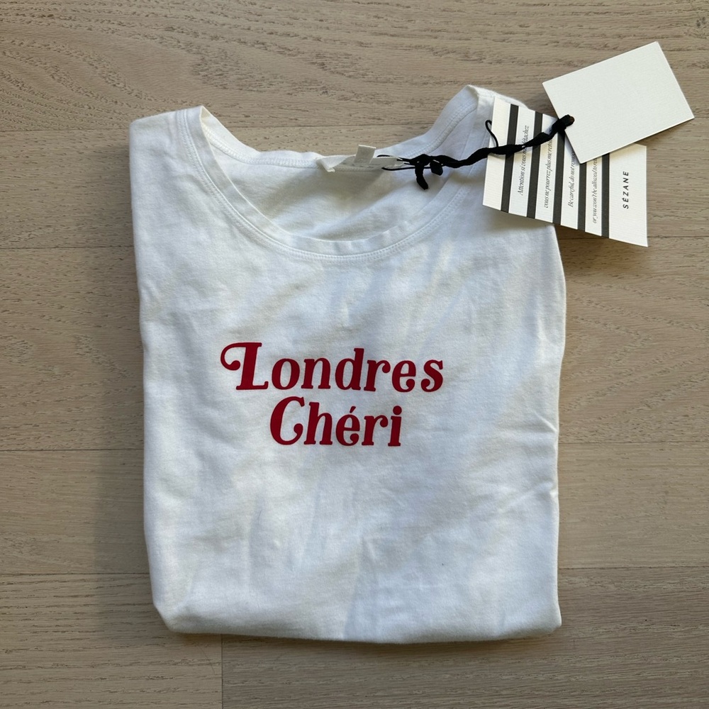 Sezane Londres Cheri T Shirt SZ Medium NWT